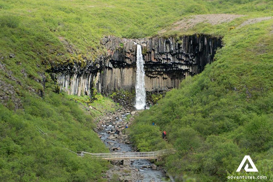 far away view of svartifoss