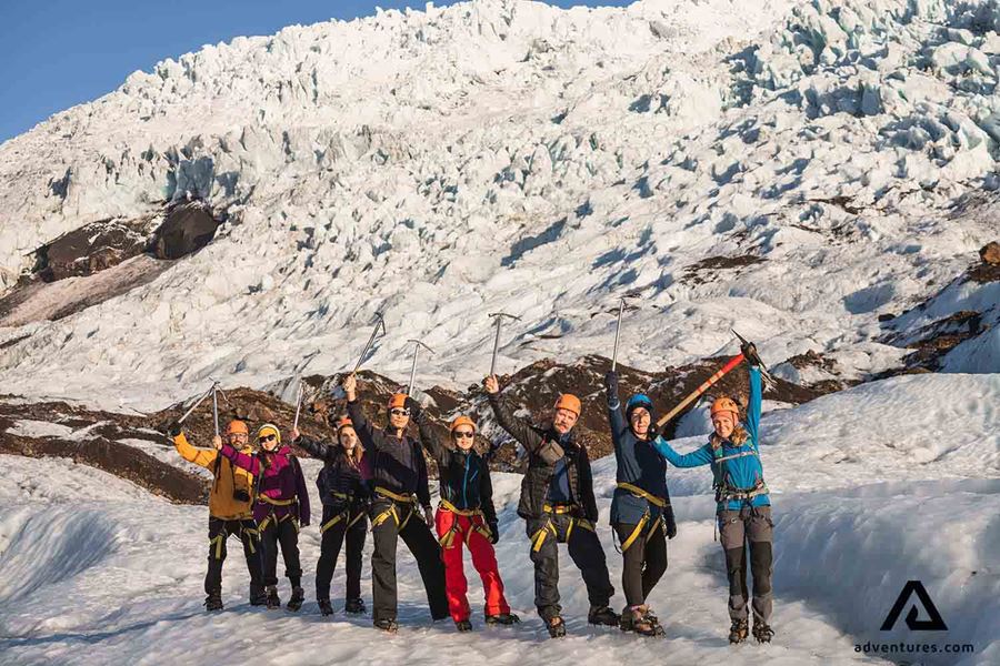 hikers posing for picture