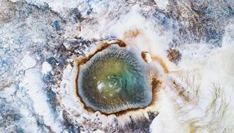 hveravellir are view from above in iceland