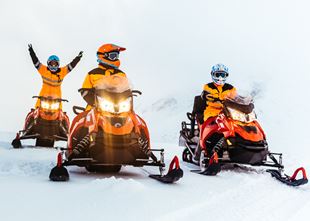 Motoneige en Islande