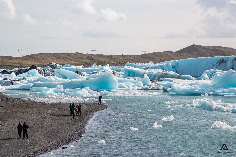 Floating Icebergs In Glacier Lagoon
