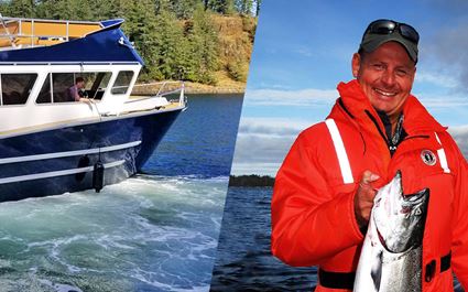 Ocean fishing in Nootka Sound