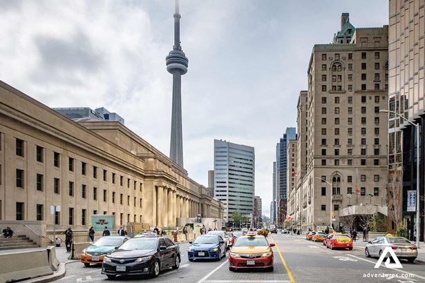 toronto city financial district in canada