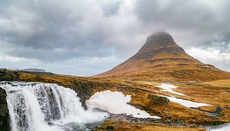 Kirkjufell high mountain