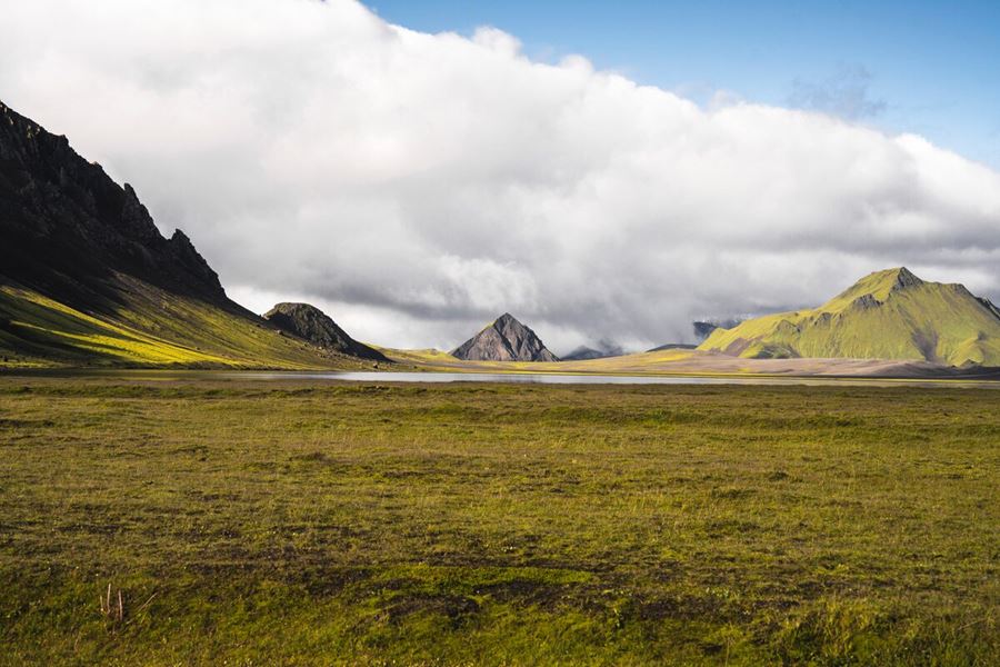 Emstrur Landscape with Alftavatn mountain in view 