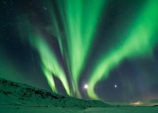 Excursions populaire à la recherche d'aurores boréales
