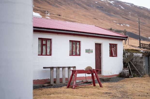Guest house reception in Iceland
