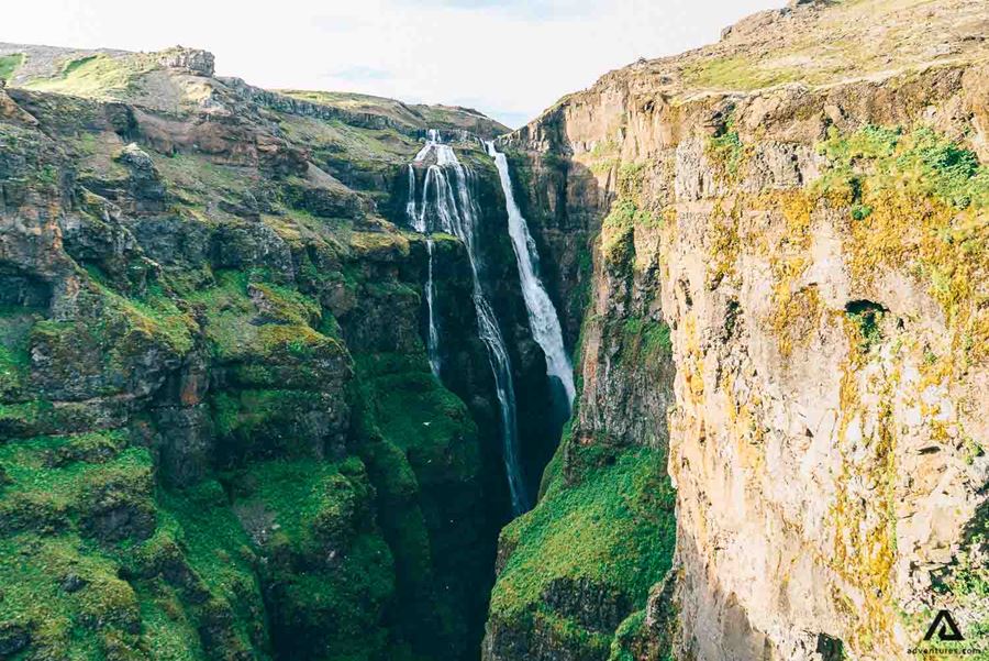 Amazing Glymur Waterfall 