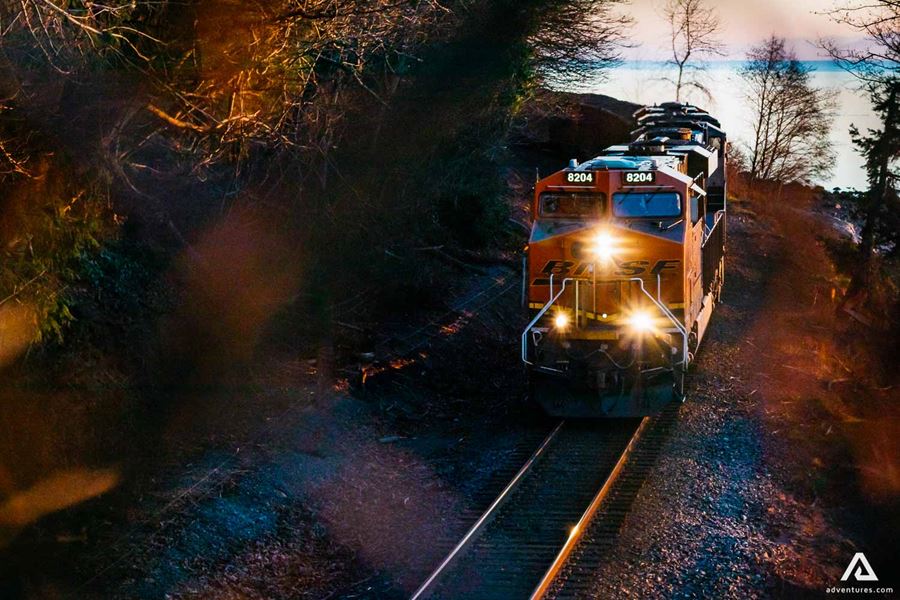 underground train in canada