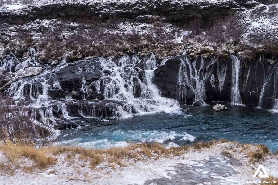Hraunfossar Waterfall