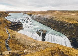 Gullfoss, der sechst schönste Wasserfall der Welt
