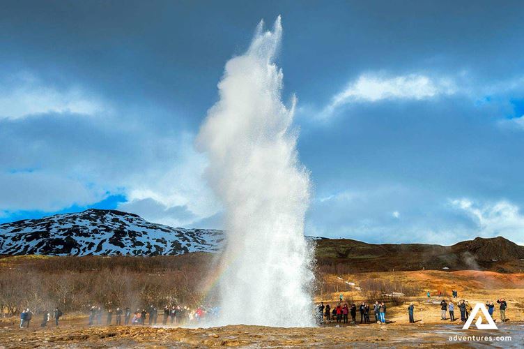 geysir strokkur eruption in iceland