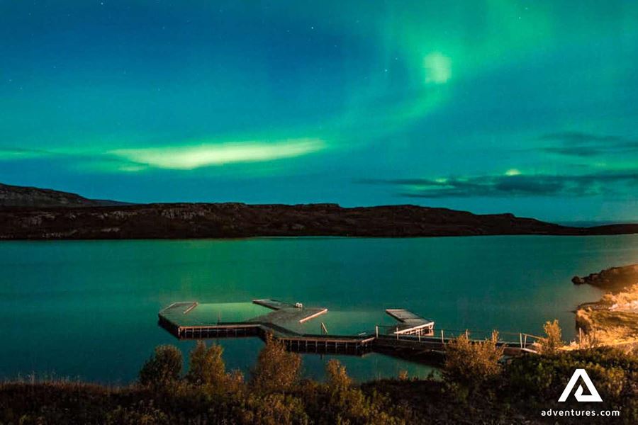 northern lights near vok baths