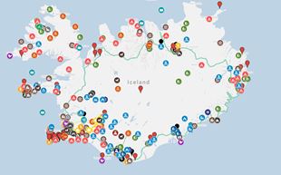 Interactive Map of Iceland