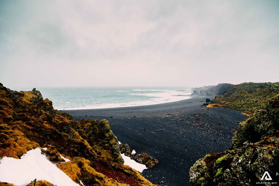Snaefellsnes Peninsula black sand beach