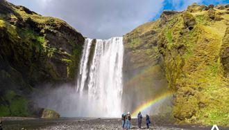 Skogafoss Waterfall in South Coast of Iceland