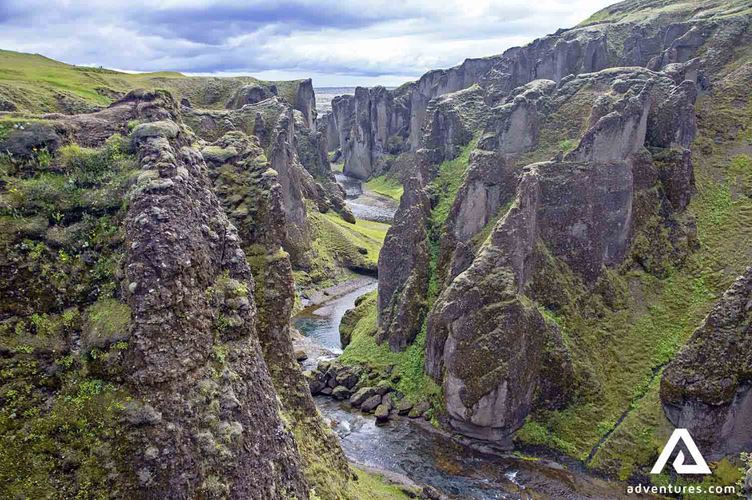 fjadrargljufur canyon view in south iceland