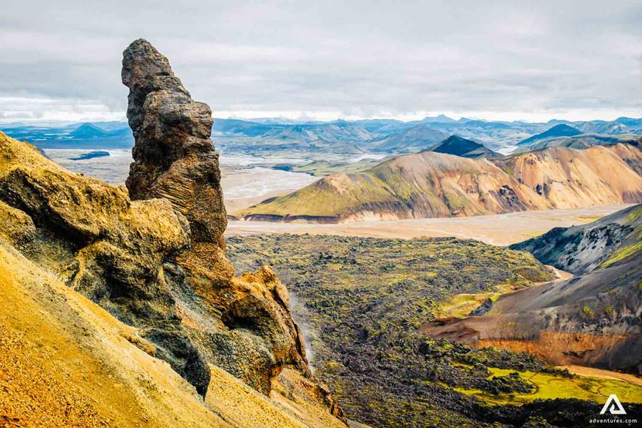 Colorful Landmannalaugar mountain