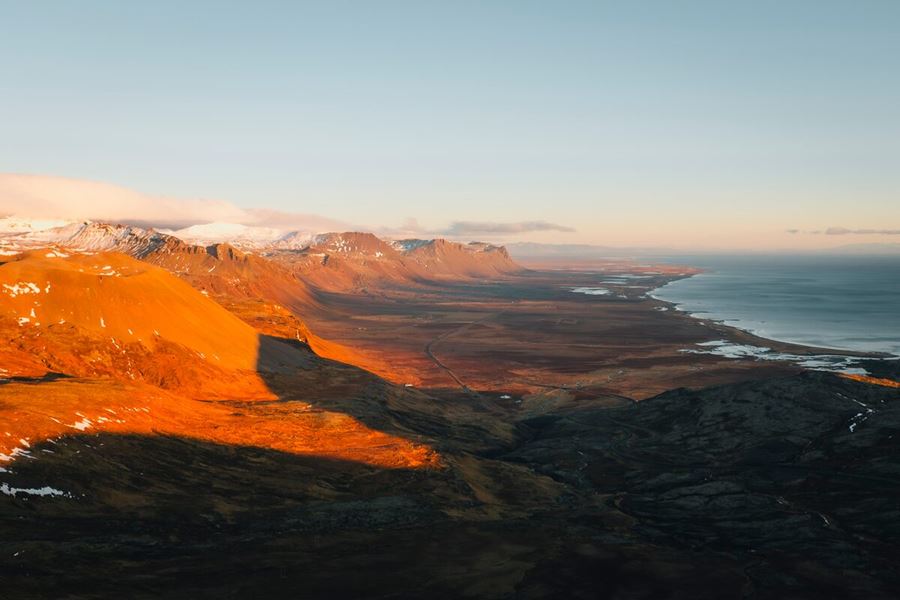 Snaefellsnes Peninsula In Iceland photographed In Autumn