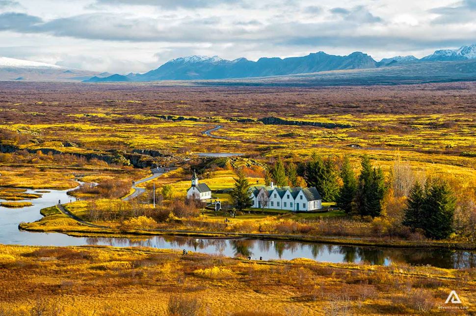 Town near Thingvellir national park