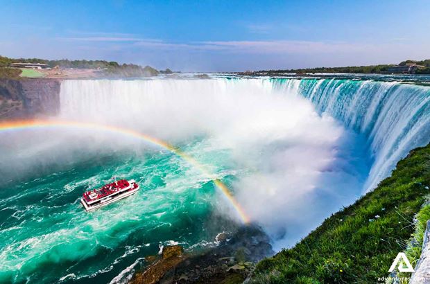 rainbow near niagara waterfall