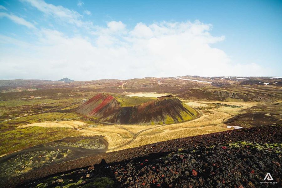 Grabrok Volcanic Crater View