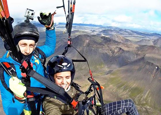 Paragliding in Island