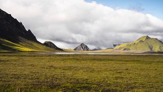 Emstrur Landscape with Alftavatn mountain in view 