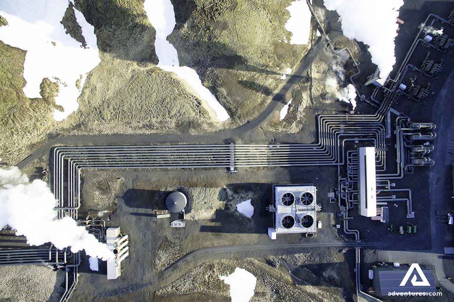 hellisheidi power plant near reykjavik