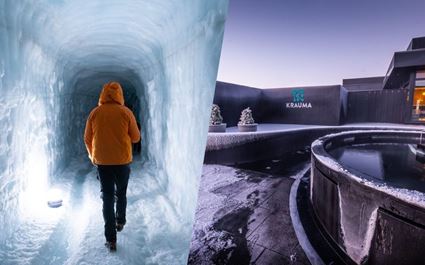 Hot & Cold: Into the Glacier & Krauma Spa Day Tour