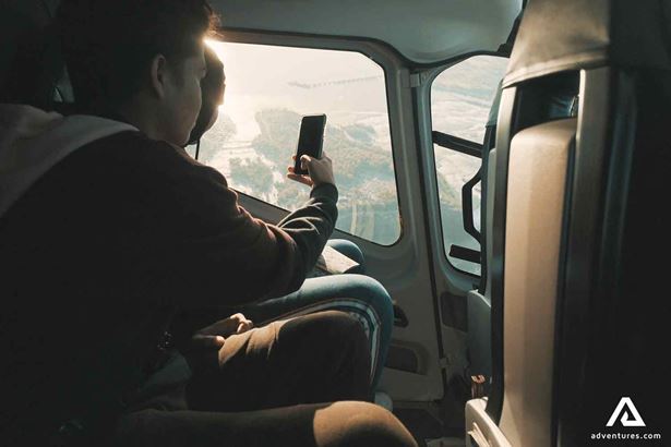 taking pictures from a helicopter in canada