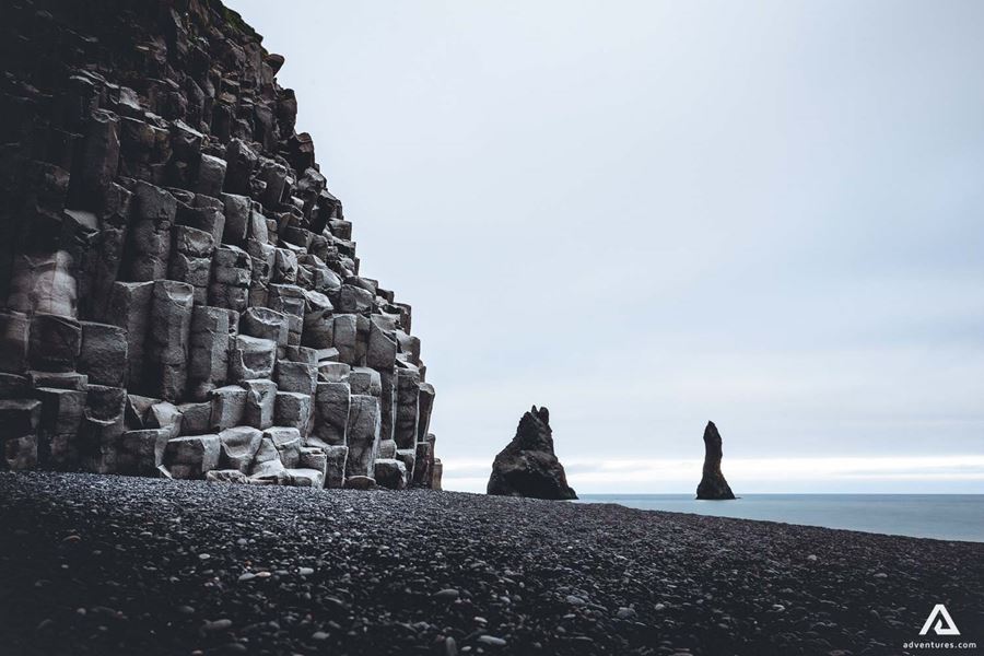 dark basalt columns at reynisfjara