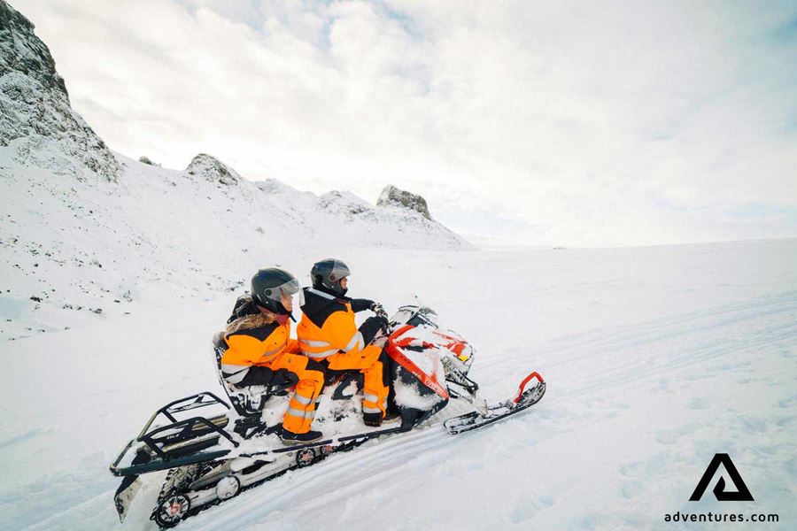 snowmobiling on langjokull