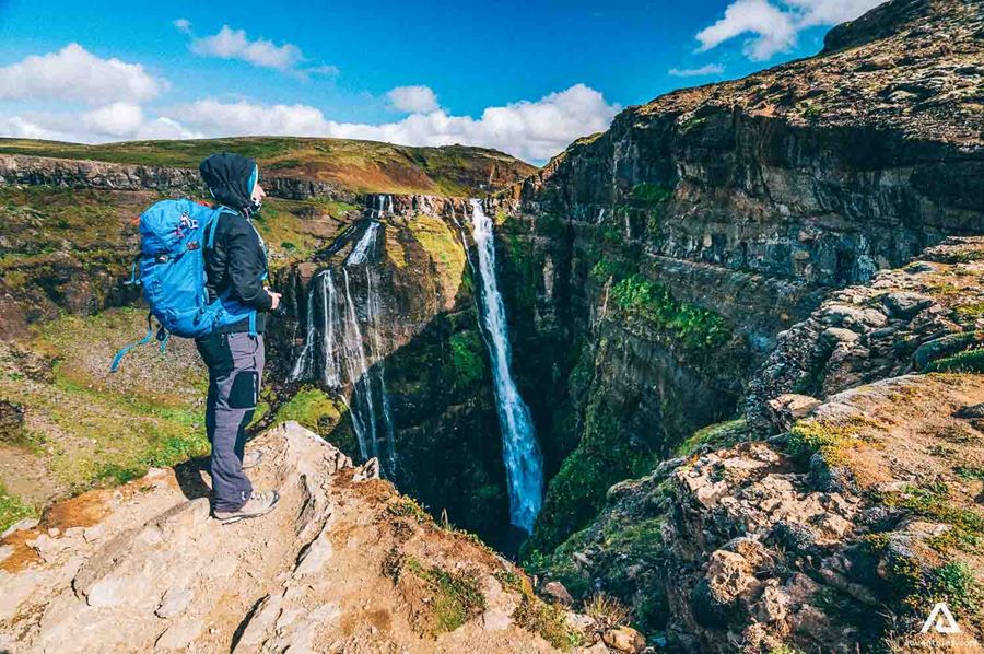 Glymur Waterfall from above