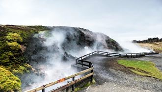 Deildartunguhver Geothermal Hot Spring in iceland